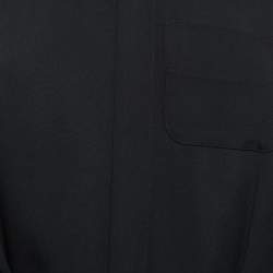 Pre Owned Roland Mouret Black Crepe Paneled Jumpsuit M