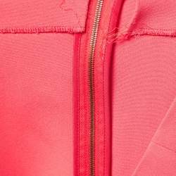 Pre Owned Roland Mouret Coral Crepe Cut-Out Sleeveless Sheath Dress S