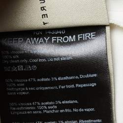 Pre Owned Roland Mouret White Crepe One Shoulder Amaral Dress M