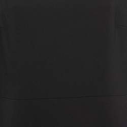 Pre Owned Roland Mouret Black Crepe Asymmetrical Long Dress L