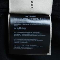 Pre Owned Roland Mouret Black Crepe Maxi Skirt M