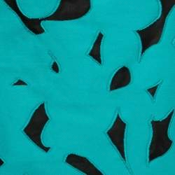 Pre Owned Roland Mouret Black Crepe Patch Detail Midi Skirt M