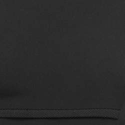 Roland Mouret Black Crepe Lace Inset Vasall Long Dress S