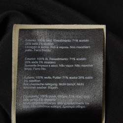 Pre Owned Roland Mouret Blue Wool Lace-Up Detail Midi Kaftan Dress M