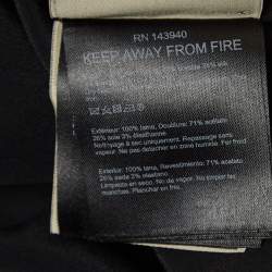 Pre Owned Roland Mouret Blue Wool Lace-Up Detail Midi Kaftan Dress M