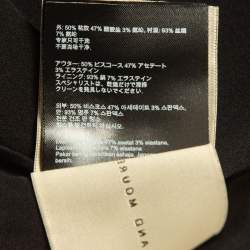 Pre Owned Roland Mouret Black Stretch Crepe Zipper Epirus Skirt M