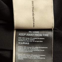 Pre Owned Roland Mouret Black Stretch Crepe Zipper Epirus Skirt M