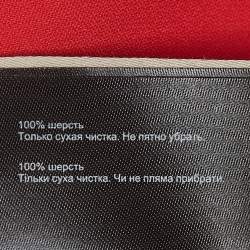 Pre Owned Roland Mouret Red Wool Midi Skirt S