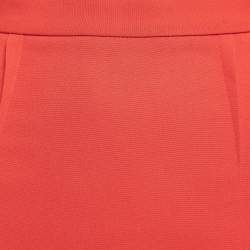 Pre Owned Roland Mouret Red Wool Midi Skirt S