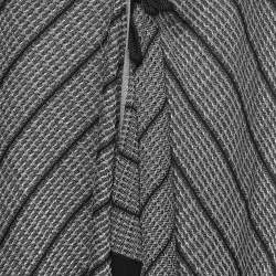 Pre Owned  Roland Mouret Silver & Black Knit Cardigan M