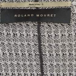 Pre Owned  Roland Mouret Silver & Black Knit Cardigan M