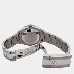 Rolex Custom Silver 2.25ct Diamonds Stainless Steel Datejust 178240 Automatic Women's Wristwatch 31mm