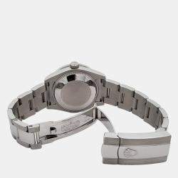 Rolex Custom Rhodium Gray 1.6ct Diamonds Stainless Steel Datejust 178240 Automatic Women's Wristwatch 31mm