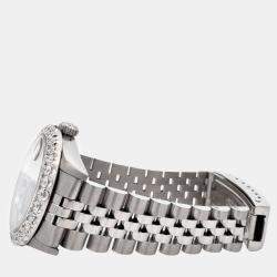 Rolex Custom White 2.25ct Diamonds Stainless Steel Datejust  Automatic Women's Wristwatch 31mm