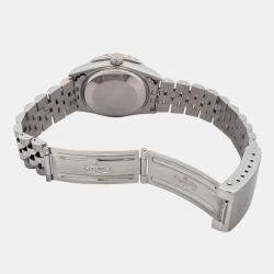 Rolex Custom Black 2.25ct Diamonds Stainless Steel Datejust  Automatic Women's Wristwatch 31mm