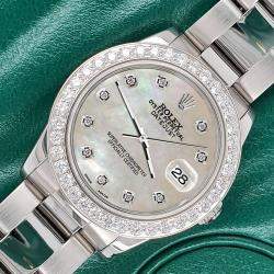 Rolex Custom Champagne 1.62ct Diamonds Stainless Steel Datejust  Automatic Women's Wristwatch 31mm
