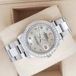 Rolex Custom Champagne 1.62ct Diamonds Stainless Steel Datejust  Automatic Women's Wristwatch 31mm