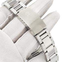 Rolex Custom Orchid Pink 4.9ct Diamonds Stainless Steel Datejust  Automatic Men's Wristwatch 36mm
