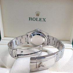 Rolex Custom Darl Grey 5.8ct Diamonds Stainless Steel Datejust 116200 Automatic Men's Wristwatch 36mm