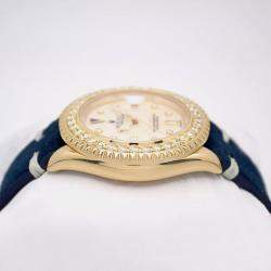 Rolex Customised Red 3.25CT Diamond 18K Yellow Gold Yacht-Master 16628 Automatic Men's Wristwatch 40mm