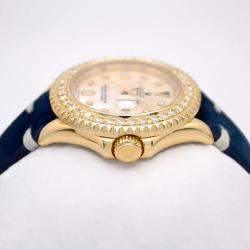 Rolex Customised Red 3.25CT Diamond 18K Yellow Gold Yacht-Master 16628 Automatic Men's Wristwatch 40mm
