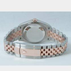 Pre Owned Rolex Datejust 126231 Automatic Black 18K Rose Gold Stainless Steel Women’s Wristwatch 36 mm