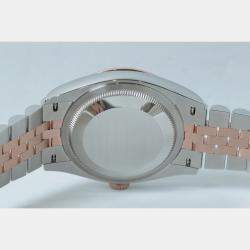 Pre Owned Rolex Datejust 126231 Automatic Black 18K Rose Gold Stainless Steel Women’s Wristwatch 36 mm
