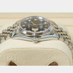 Pre Owned Rolex Datejust 126234-0037 Automatic Blue Diamond Stainless Steel Women’s Wristwatch 36 mm