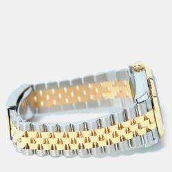 Pre Owned Rolex Datejust 126233-0031 Automatic Silver Diamond 18K Yellow Gold Stainless Steel Women’s Wristwatch 36 mm