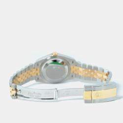Pre Owned Rolex Datejust 126233-0031 Automatic Silver Diamond 18K Yellow Gold Stainless Steel Women’s Wristwatch 36 mm