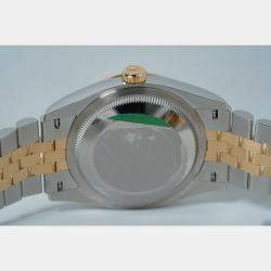 Pre Owned Rolex Datejust 126233-0031 Automatic Silver Diamond 18K Yellow Gold Stainless Steel Women’s Wristwatch 36 mm