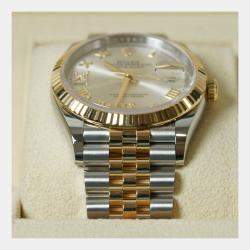 Pre Owned Rolex Datejust 126233-0031 Automatic Silver Diamond 18K Yellow Gold Stainless Steel Women’s Wristwatch 36 mm