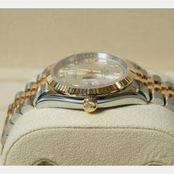Pre Owned Rolex Datejust 126233-0031 Automatic Silver Diamond 18K Yellow Gold Stainless Steel Women’s Wristwatch 36 mm