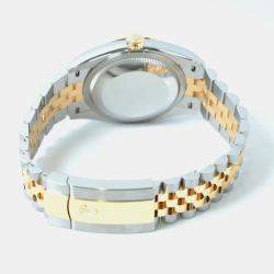 مملوكة مسبقًا ساعة يد نسائية رولكس ديتجاست 126233-0035 أوتوماتيكية ويمبلدون ذهب أصفر عيار 18 ستانلس ستيل 36 مم