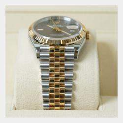 مملوكة مسبقًا ساعة يد نسائية رولكس ديتجاست 126233-0035 أوتوماتيكية ويمبلدون ذهب أصفر عيار 18 ستانلس ستيل 36 مم