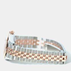 Pre Owned Rolex Datejust 279171-0011 Automatic Chocolate Diamond 18K Rose Gold Stainless Steel Women’s Wristwatch 28 mm