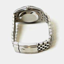 Pre Owned Rolex Datejust 126234-0051 Automatic Green Stainless Steel Women’s Wristwatch 36 mm