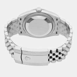 Pre Owned Rolex Datejust 126234-0051 Automatic Green Stainless Steel Women’s Wristwatch 36 mm