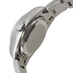 مملوكة مسبقًا Rolex Pink 18K White Gold Stainless Steel Diamonds Oyster Perpetual 176234 Women's Wristwatch 26 mm