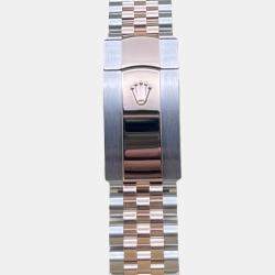 Rolex White 18K Rose Gold Stainless Steel Datejust 126231 Women's Wristwatch 36 mm