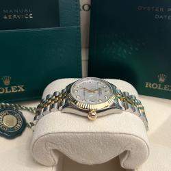 Pre Owned Rolex MOP Dial Lady Datejust 18k Yellow Gold 31 mm