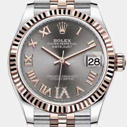 Rolex Datejust Grey Roman Dial Rose Gold & Steel 36 mm