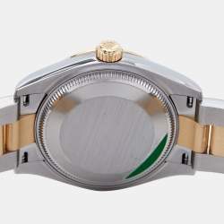 Rolex Olive Green Diamond 18k Yellow Gold Oystersteel Datejust 278273 Women's Wristwatch 31 mm