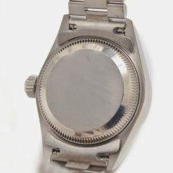 Rolex Silver 18k White Gold Datejust 79179 Automatic Women's Wristwatch 25 mm