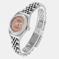 Rolex Datejust Salmon Dial Steel White Gold Ladies Watch 79174 26 mm