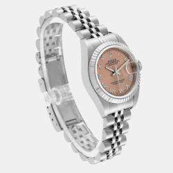 Rolex Datejust Salmon Dial Steel White Gold Ladies Watch 79174 26 mm