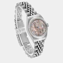 Rolex Datejust MOP Dial White Gold Steel Ladies Watch 79174