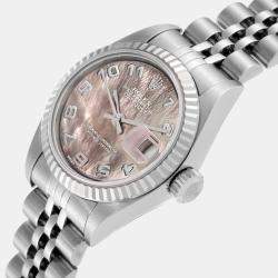 Rolex Datejust MOP Dial White Gold Steel Ladies Watch 79174