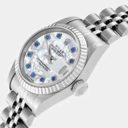 Rolex Datejust Steel White Gold MOP Diamond Dial Ladies Watch  26.0 mm