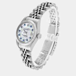 Rolex Datejust Steel White Gold MOP Diamond Dial Ladies Watch  26.0 mm